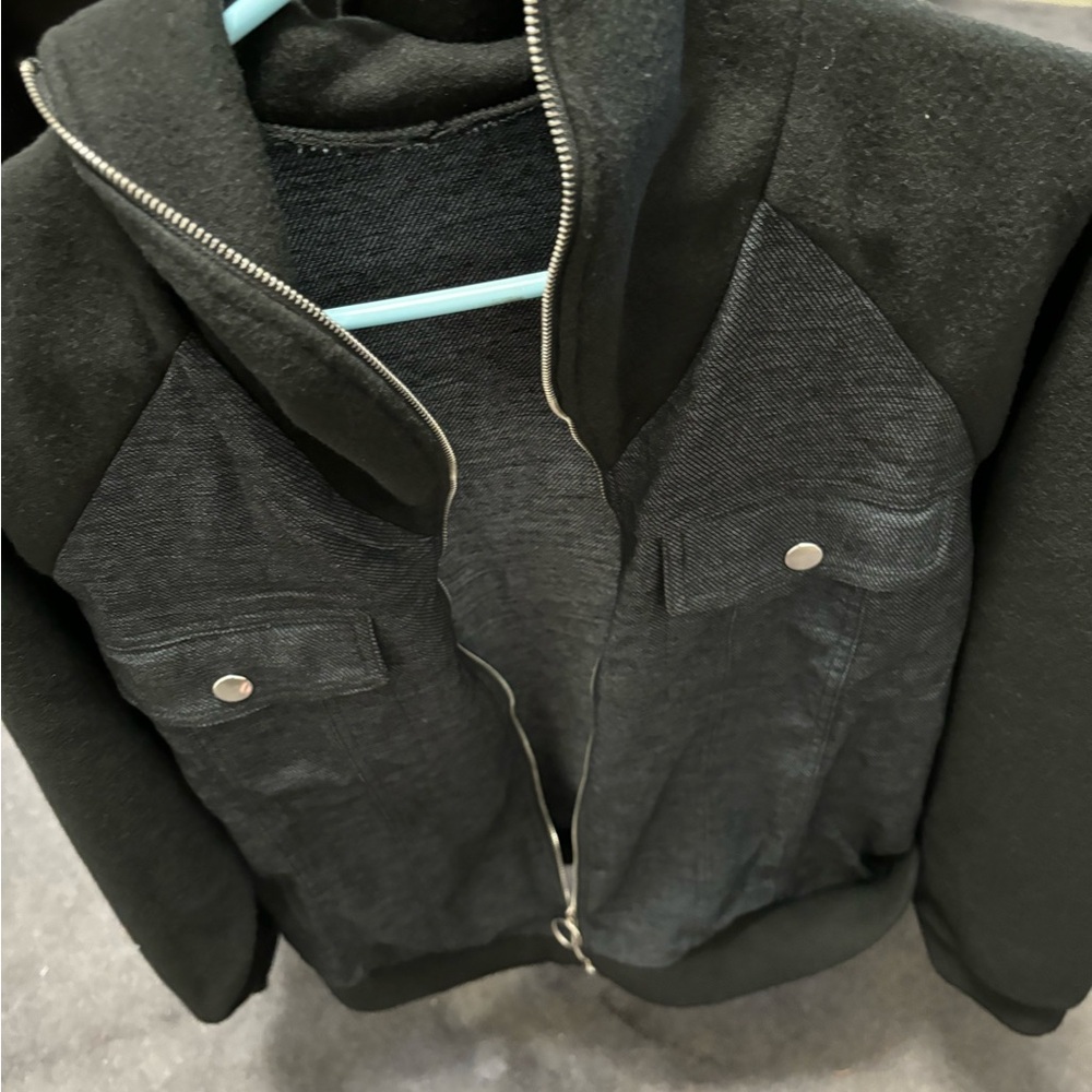 Black Zip Up Fleece Jacket
